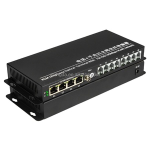 8 canali Gigabit isolato trasmettitore telefonico Ethernet 4 porte PCM Multiplexer con fibra ottica per rete IP - Product Image 2