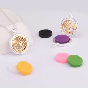 สินค้าใหม่แฟชั่นเครื่องประดับ Openwork สแตนเลส Locket OM Essential น้ำมัน Diffuser - Product Image 5