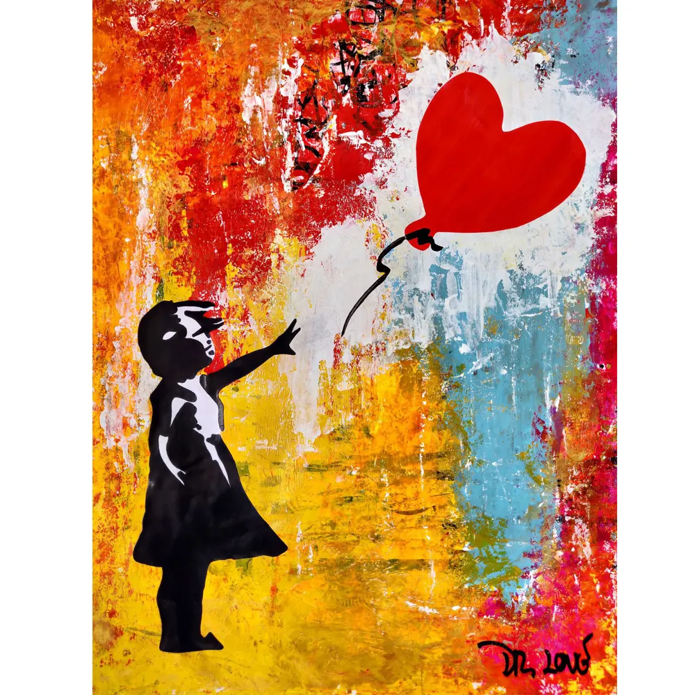 Banksy Pictures Art Prints Graffiti Balloon Girl Canvas Painting Poster