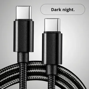 สายดาต้าชาร์จเร็ว Type-C 60W สำหรับ Apple, ซัมซุงสำหรับโทรศัพท์มือถือ3M พร้อมแจ็กเก็ต TPE C-C พอร์ตสายชาร์จเร็ว - Product Image 6