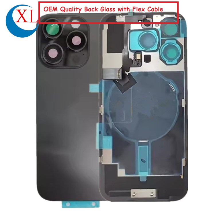 Noir (verre arrière de qualité OEM avec Flex)