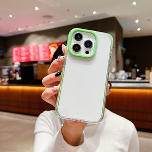 Temizle arka renkli yan TPU TPE PC 3-in-1 cep telefonu kılıfları ve iPhone 15 Pro Max 14 Pro Max 13 12 11 için kapakları - Product Image 3