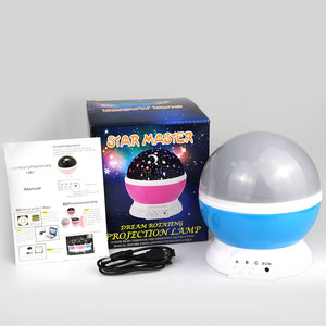 Phổ biến Sao Mặt Trăng bầu trời xoay đêm chiếu sáng chiếu ánh sáng lãng mạn <span class=keywords><strong>LED</strong></span> chiếu đêm đèn - Product Image 6