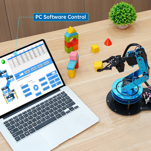 LeArm 6DOF DIY STEM Bildung Lernen Programmierung Klaue Desktop Kleiner Roboterarm AI Roboterarm Kit Mit Tutorial