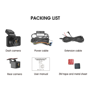 Hd Easy Installation Backup <strong>Camera</strong> <strong>Display</strong> 1440P Auto <strong>Camera</strong> Front Rear Dash Cam - Product Image 5