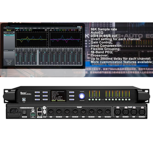 Customized Control <strong>Software</strong> 4 Input 8 Output With Program 96k AUTO EQ DSP <strong>Audio</strong> Processor - Product Image 1