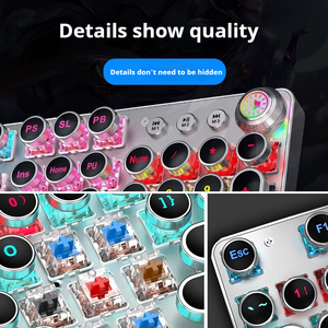 EWEADN Teclado Mecánico para Juegos Personalizado de 104 Teclas, Teclado Macro Ergonómico LED con Cable USB para Ordenador PC, Nuevo Producto - Product Image 6