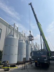 Kích thước lớn 10000L 20000l 30000l 40000l hình trụ hình nón bia lên men với giá rẻ - Product Image 4