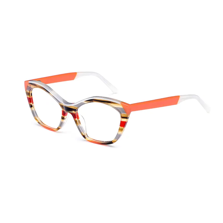여성 안경 선글라스 브랜드 이름 디자인 럭셔리 안경 고양이 눈 스타일 광학 라미네이션 안경 프레임