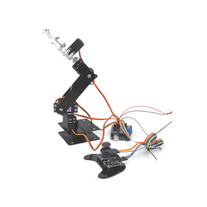 Vendita calda 4 dof braccio meccanico Robot per Arduino in lega di alluminio metallo telecomando maniglia Ps2 Kit