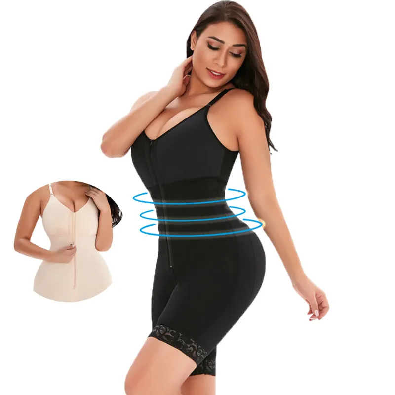 Custom Dames Slimmer Hele Lichaam Taille S-Shaper Seamfree Stof Cincher Bra En Butt Lifter Post Partum Compressie Shapewear