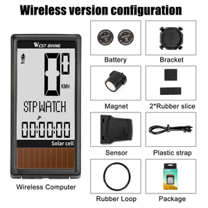 WEST BIKING Digital <strong>Wireless</strong> Exercise <strong>Cycling</strong> Bike <strong>Computer</strong> GPS Waterproof Speed Odometer Road Motorcycle Bicycle Solar <strong>Computer</strong> - Product Image 4