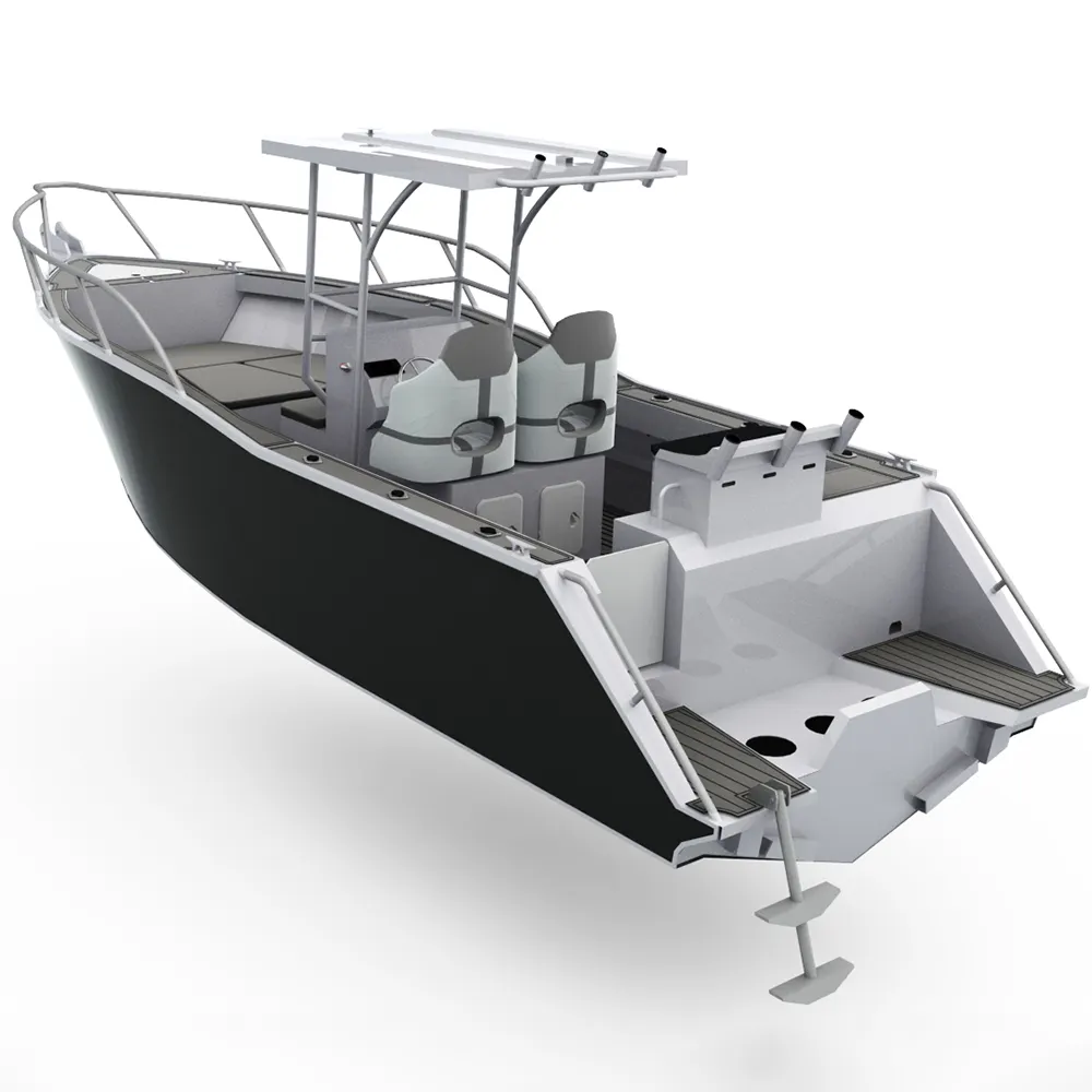 2024 Kinocean Custom Sport Fishing Boat All Welded Aluminum Center Console Hard Top Vessel Outboard Engine for Sale