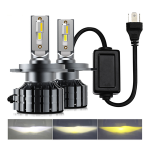 L7 üç renkli LED araba farlar H4 H11 LED ışıkları üç renkli iki renkli yanıp sönen fabrika doğrudan tedarik - Product Image 1