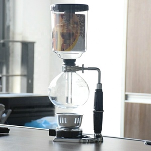 3 <strong>Cups</strong> Manual Syphon Coffee Maker Pot Hand Glass Vacuum Coffee Maker <strong>Brewer</strong> Heat Resistant Siphon Coffee Machine Filter - Product Image 4