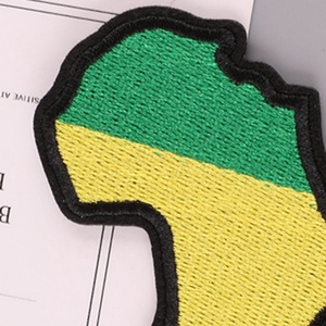Özel fiyat 9.5CM RASTA renkler afrika haritası demir On/dikiş üzerinde dikiş işlemeli yama rozeti hariasta RASTA - Product Image 4