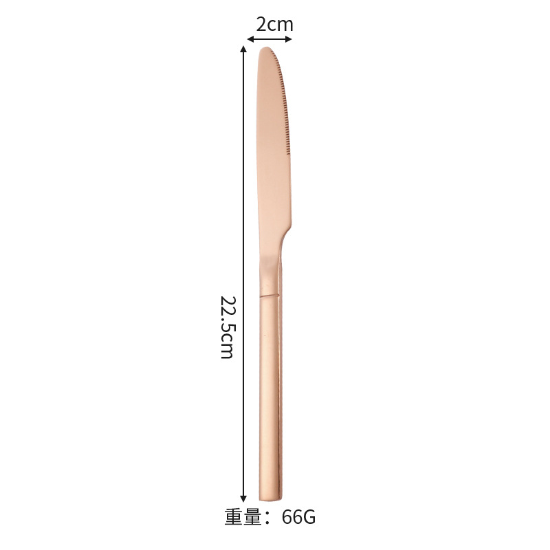 Couteau de table Knight-Rose Gold