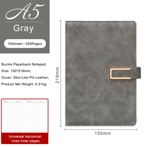 Cuaderno de tapa dura A5 con impresión personalizada, Bloc de notas con hebilla magnética para aprendizaje escolar al por mayor - Product Image 2