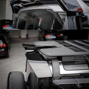 Cam elyaf arka bagaj dudak kanat Ducktail çatı yüksek Land rover defender için Kick Spoiler arka çatı spoileri 2022 2023 - Product Image 3