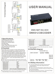 Tablero de Control de iluminación de barra de escenario, luz LED de señal RGB, 3 canales, 3CH, controlador decodificador Dmx512