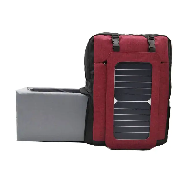 Rucksack mit USB-Solarpanel Kamera Laptop Solar-Rücksack