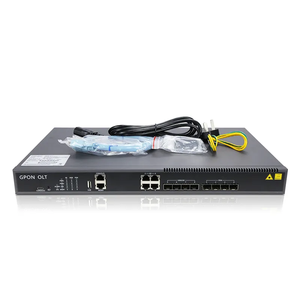 Vicenray 4 PON GPON OLT mit 1:128 Teilung verhältnis Dual AC Power 4 PON Ports 4GE RJ45 Uplink Port 10G GEPON OLT für den Netzwerk gebrauch - Product Image 6