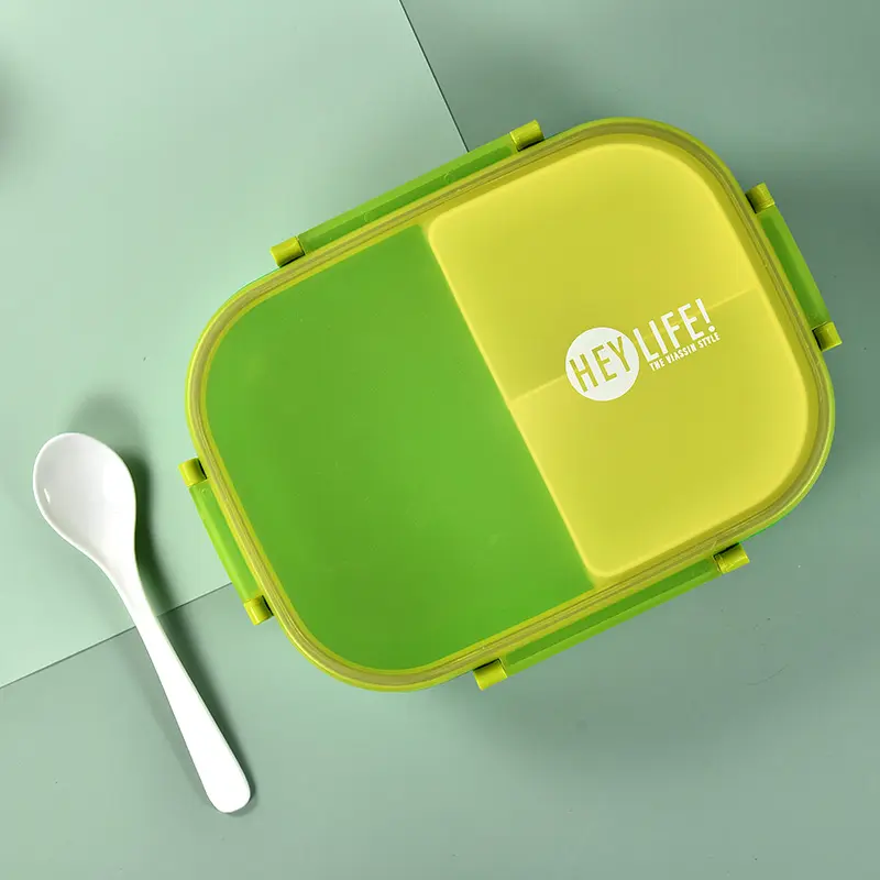 Leakproof Microwave 3 Compartment Pp Plastic Airtight Lunch Box Take Away Food Container Fast Food Bento Box With Lid