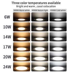 Modern arama anahtarı LED Downlight 2.5c-8c 6W-24W 7W tavan spot 3 CCT değişim AC100-240V IP20 3CCT kapalı kullanım PP + PS malzeme - Product Image 4