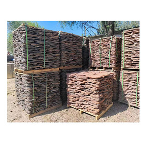 Kaldırım yollar ve duvar kaplama ve zemin Patios kırmızı & BlackSlate için 100% doğal kırmızı volkanik volkanik kaya kayrak taş - Product Image 5