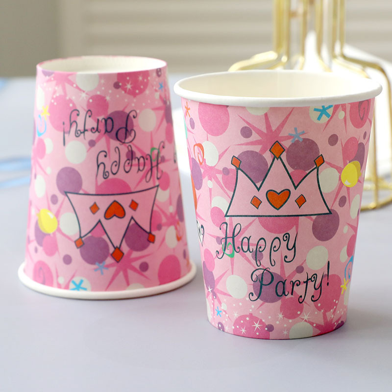 9 oz tazas rosadas