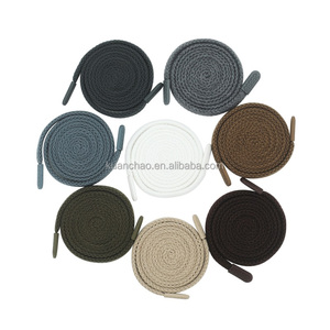 Cordón de poliéster personalizado OEM cordón plano de colores Cordón de cuerda con capucha Cordón de punta de silicona con logotipo para tela - Product Image 2