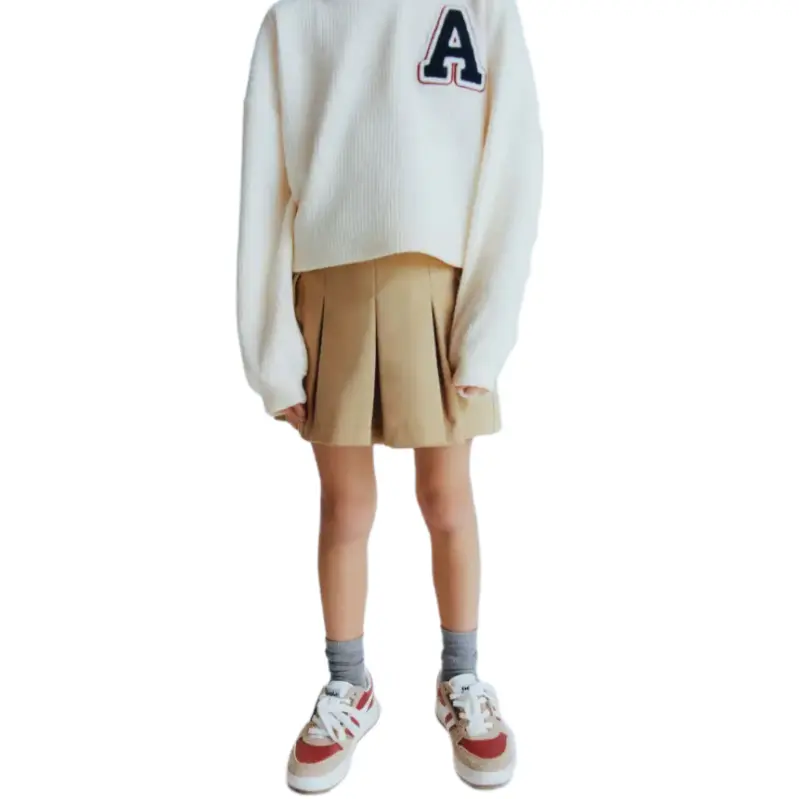 2024 nueva moda cómodo algodón uniforme escolar estilo Falda plisada Sexy chicas minifaldas cortas