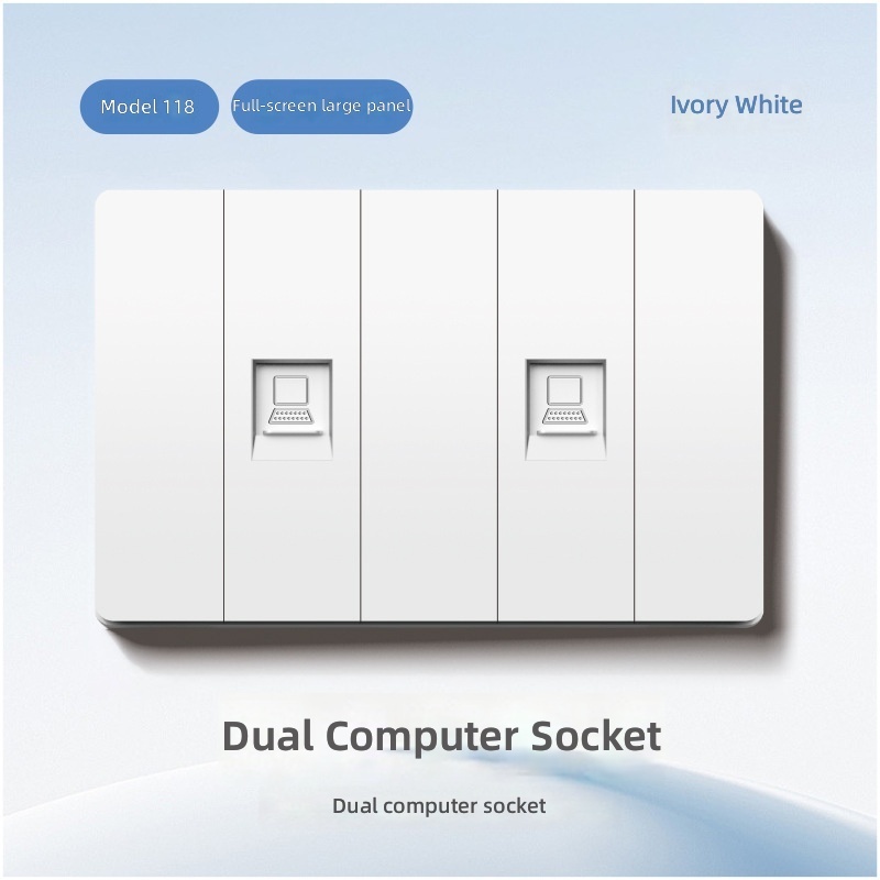Double computer socket