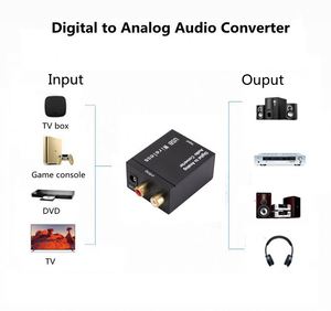 Digital to <strong>Analog</strong> Audio Converter Support Blue-tooth Optical Fiber Toslink Coaxial Signal to RCA R/L Audio Decoder SPDIF DAC - Product Image 3
