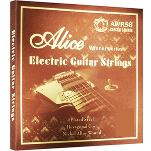 Cuerdas de guitarra eléctrica Alice AWR58, calidad de sonido transparente para conciertos, excelentes características electromagnéticas - Product Image 1