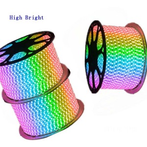 Yüksek kalite 5050 RGB LED ışık şerit alüminyum profil ses kontrolü ile su geçirmez IP65 akıllı 220V ışıkları - Product Image 4
