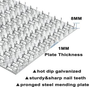 Mending <strong>Plate</strong> Galvanized Steel Pronged Truss <strong>Plate</strong> Gang <strong>Nail</strong> <strong>Plate</strong> For Wood Connector Building - Product Image 5