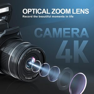 กล้อง DSLR บันทึกภาพวิดีโอซูมออปติคอล4X ซูมดิจิตอล10x UHD ระดับมืออาชีพ - Product Image 4