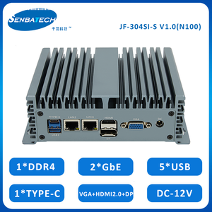 JF-304SI-SベストN100デュアルLAN DDR4 TYPE-C 5USB3.0ファンレス組み込み産業用コンピューターPCアプリケーションブランド - Product Image 2