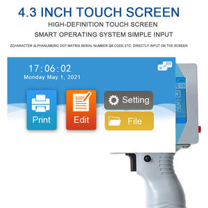 Uyin <strong>T</strong>-3 25.4mm Product logo Hand-held Jet Printer Batch Date <strong>Coding</strong> Portable Handheld Inkjet Printer for Box Cartoon Printing - Product Image 3