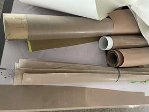 Tissu en fibre de verre enduit de PTFE antiadhésif en gros avec feuille de tissu en fibre de verre d'isolation thermique de résistance aux hautes températures - Product Image 4