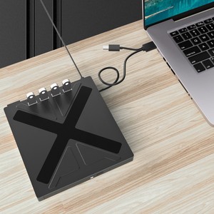 USB3.0型便携式光盘/DVD驱动器外部光盘驱动器兼容Win Mac操作系统，适用于笔记本电脑台式电脑TF，适用于微型SD光盘/DVD Pl - Product Image 6