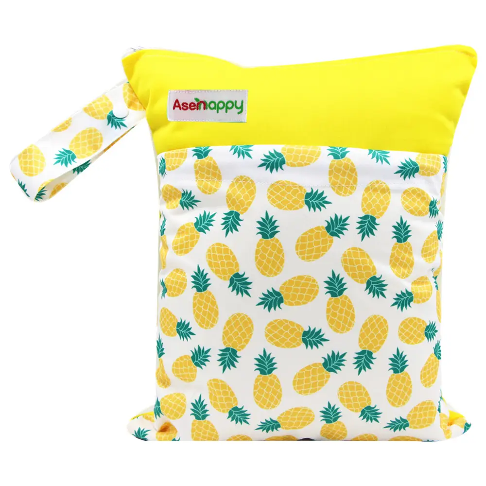 Asenappy-Bolso de mano impermeable con estampado Floral para cambiador de bebé, para mamá y mamá