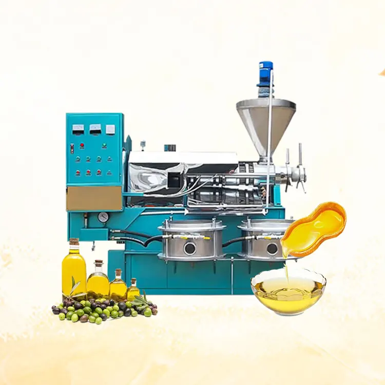 Máquina de Macadamia Tuerca Hoja de cáscara de limón Gran escala Expulsor en frío multifunción Prensa de aceite de linaza