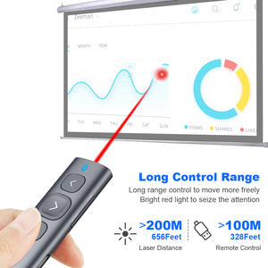 Presentatore Wireless N95 con puntatore Laser rosso, Clicker PPT USB puntatore Laser presentazione Clicker per telecomando Powerpoint - Product Image 5