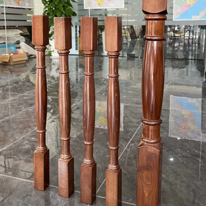 Nhà Sản Xuất Của Rắn Sồi Gỗ Cầu Thang Lan Can Thẳng Hộ Lan Tôn Sóng Trung Tâm Cột Khác Nhau Nhỏ Lớn Cột Tường Bảng - Product Image 1