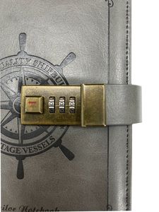 A5 200page Retro Password Book <strong>With</strong> <strong>Lock</strong> and Pen Diary Thickened Creative Hand Ledger Student <strong>Notepad</strong> Stationery <strong>Notebook</strong> Binder - Product Image 4