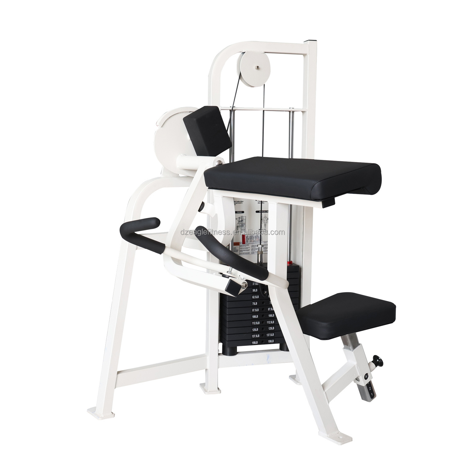 Machine à biceps blanche