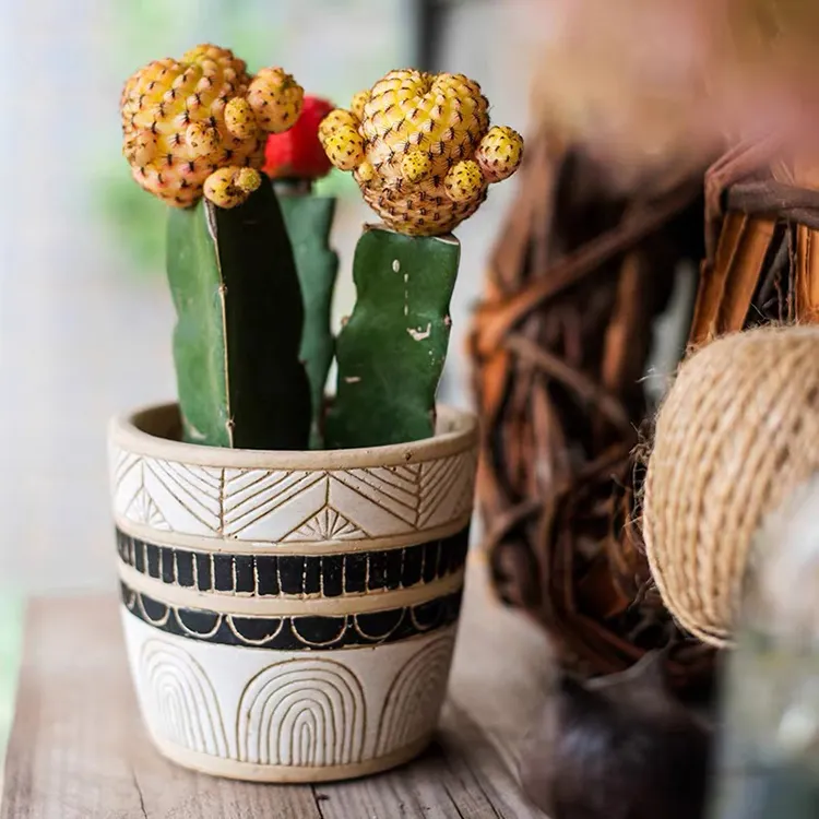 Nuovo vaso di cemento su misura maceta cortile giardino casa interna piante decorative vasi per fiori