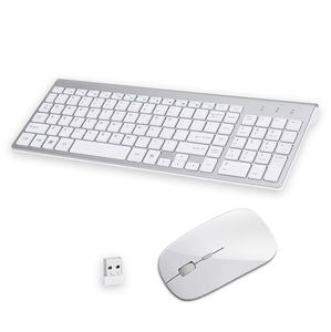 Factory Direct Custom Silent 2.4 Ghz <strong>Wireless</strong> <strong>Keyboard</strong> and Mouse Combo Set for Laptop Desktop - Product Image 1